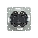 Розетка 1-местная IEK BRITE РСбш10-3-БрЧ (BR-R16-16-K02) с заземлением, с защитными шторками и крышкой, 16А, IP20, черный
