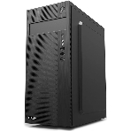 Компьютерный корпус CBR PCC-ATX-E185-WPSU ATX Miditower E185, без БП, 2*USB 2.0, HD Audio+Mic, черный