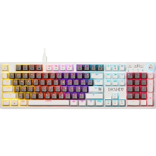 Клавиатура Defender Dasher GK-472 проводная, USB Type-A, серый/белый