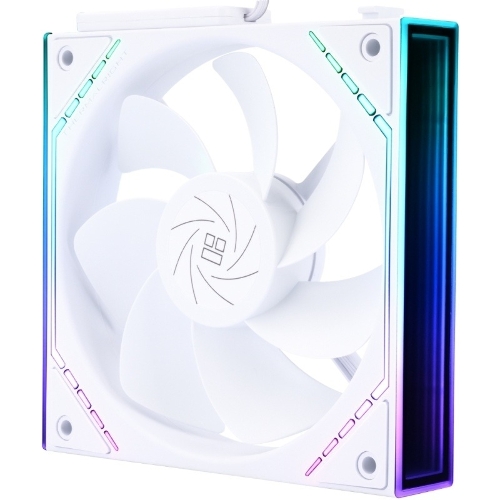 Кулер для корпуса Thermalright TL-M12QRW Reverse (124x120x25mm, 4-pin PWM, ARGB, 47.6CFM, 23.2dBA, 1500RPM, White)