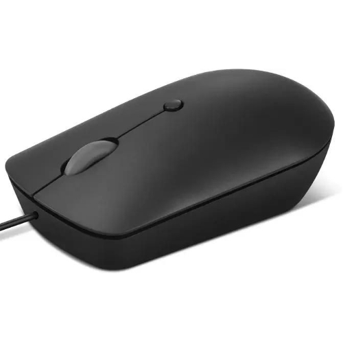 Мышь проводная Lenovo 400 черный, 2400 dpi, USB-C, кнопки - 4
