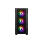 Компьютерный корпус MSI MAG FORGE M100A, Mini-Tower, черный 4x120мм