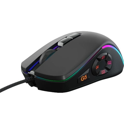 Мышь проводная GMNG XM003 черный, 32000 dpi, USB, кнопки - 10