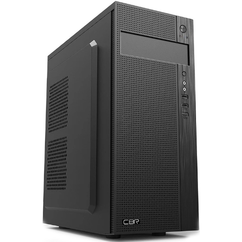 Компьютерный корпус CBR PCC-ATX-E185-WPSU ATX Miditower E185, без БП, 2*USB 2.0, HD Audio+Mic, черный