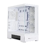 Компьютерный корпус ZALMAN P40 DS, ATX, белый, WINDOW, 9.1-inch LCD screen, 2xCombo(2.5” or 3.5”), 1x2.5”, 1xUSB TYPE-C, 2xUSB 3.0, SIDE 3x120мм ARGb, REAR 1x120мм ARGb
