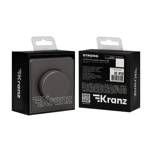 Светорегулятор Kranz KR-78-0732-2 ROUND (диммер) 300Вт с/у титан