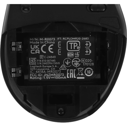 Мышь беспроводная Logitech M705 черный, 1000 dpi, радиоканал, USB, кнопки - 7