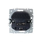 Розетка 1-местная IEK BRITE РЮш10-2-БрЧ (BR-R14-16-U21-D31-K02) с заземлением, с защитными шторками, 16А, с USB A+A 5В 3,1А, черный