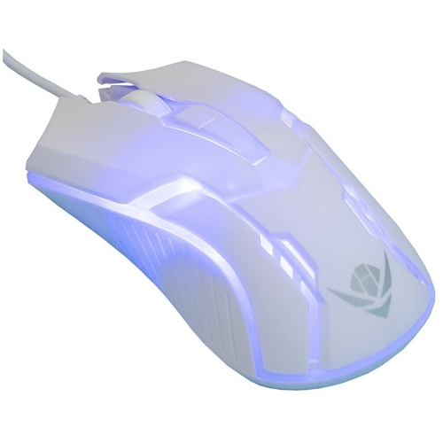 Комплект клавиатура+мышь Nakatomi KMG-2305U проводной, USB, 1600 DPI, белый
