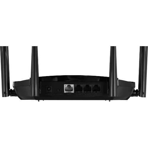 Роутер Mercusys MR70X AX1800 Dual-Band WiFi 6 Router, 574 Mbps at 2.4 GHz + 1201 Mbps at 5 GHz,4× Fixed External Antennas, 3× Gigabit LAN Ports, 1× Gigabit WAN Port, 1024-QAM, OFDMA, Router/Access Point Mode, MU-MIMO, WPA3, TWT, BSS Color