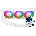 Водяное охлаждение для процессора Thermalright Grand Vision 360 (360mm, LED, White, ARGB/Fans: 3x120mm, 80.45CFM, 29.4dBA, 2150RPM/Pump height 72.5mm, 6400RPM, Rad thickness 27mm/S: 1700, 1200, 1851, 115X, 2011, 2066, AM5, AM4)