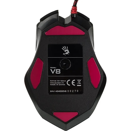 Мышь проводная A4Tech Bloody V8M Max черный, 12000 dpi, USB, кнопки - 10