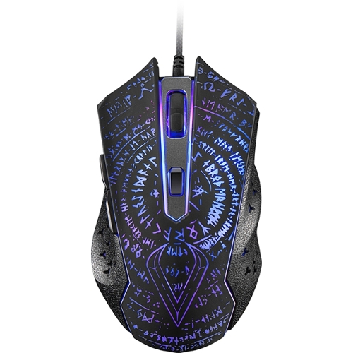 Мышь проводная Qumo Valhalla M35 черный, 3200 dpi, USB, кнопки - 6