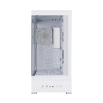 Компьютерный корпус ZALMAN P40 DS, ATX, белый, WINDOW, 9.1-inch LCD screen, 2xCombo(2.5” or 3.5”), 1x2.5”, 1xUSB TYPE-C, 2xUSB 3.0, SIDE 3x120мм ARGb, REAR 1x120мм ARGb