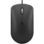Мышь проводная Lenovo 400 черный, 2400 dpi, USB-C, кнопки - 4