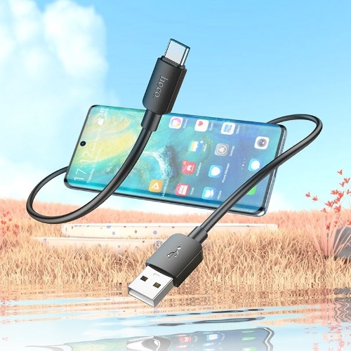 Кабель Hoco X96 Hyper 27W TYPE-C USB (m)-USB Type-C (m) 1м черный коробка