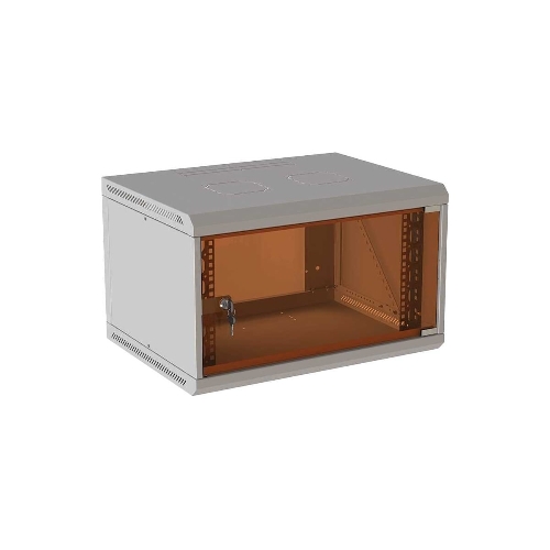 Шкаф коммутационный Suprlan (05-1090) настенный 9U 600x350мм пер.дв.стекл направл.под закл.гайки RAL 7035 285мм 15кг 500мм