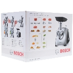 Мясорубка электрическая Bosch MFW67440 черный, 2000 Вт, 3.5 кг/мин, реверс, защита от перегрузки, насадки - 4