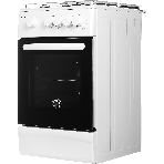 Плита газовая Kraft KF-FSK5404AGWG белый, конфорок 4 газовых, духовка 58 л, 50 см x 87 см x 63 см