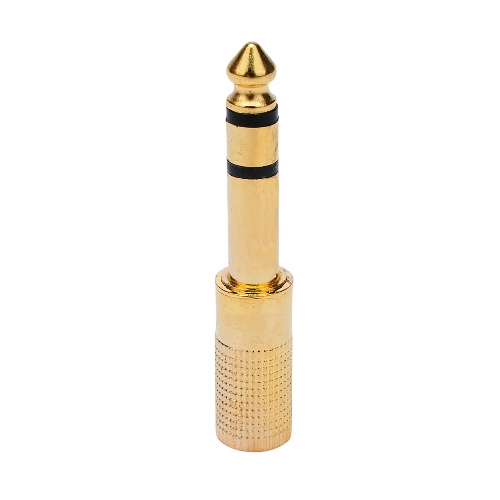 Аудио переходник Cablexpert A-63M-35F, Jack6.3(M) на Jack3.5(F) стерео, золотой, пакет