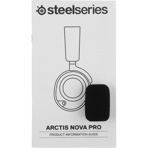 Гарнитура SteelSeries Arctis Nova Pro чёрный, проводная, USB, совместимость с PS5, Xbox