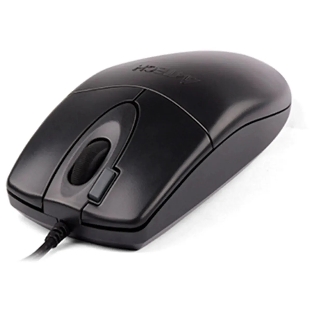 Мышь проводная A4Tech OP-620DS черный, 1000 dpi, USB, кнопки - 4