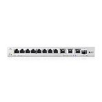 Коммутатор мультигигабитный Smart L2 коммутатор Zyxel XGS1250-12, 8xGE, 3x1/2,5/5/10G, 1xSFP+, кнопка LED ECO Mode, настольный