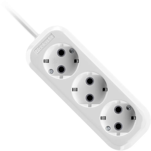 Удлинитель DEFENDER (99369) R330 16 А, 3 роз х 10 м, белый