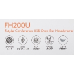 Гарнитура A4Tech Fstyler FH200U серый, проводная