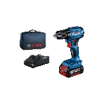 Дрель-шуруповерт Bosch GSR 185-LI, 18 В, 4 Ач, 50 Нм, бесщеточный