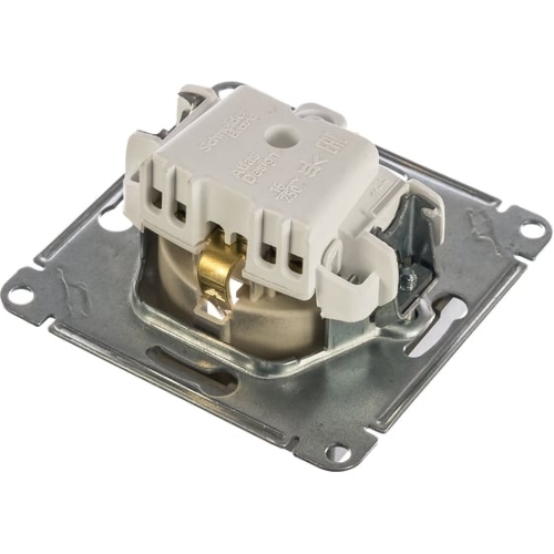 Механизм розетки 1-м СП AtlasDesign с заземл. 16А алюм. SchE ATN000343