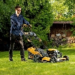 Газонокосилка бензиновая Denzel GLD-520SP-VE, 196 см3,шир 52 см,привод,вариатор,эл.старт, 60 л