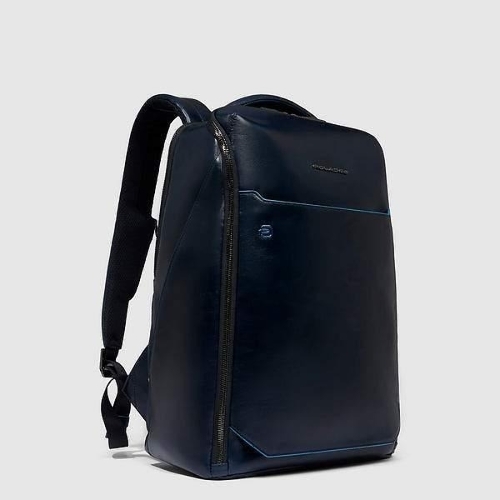 Рюкзак мужской Piquadro Blue Square CA6591B2/BLU2, кожа, темно-синий