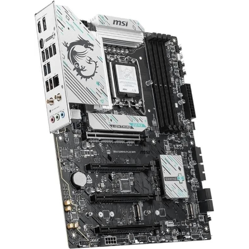 Материнская плата MSI B860 GAMING PLUS WIFI, LGA 1851, Intel B860, 4xDDR5, 4xSATA, 3xM.2, 1xPCIe 4.0 x4, 1xPCIe 5.0 x16, 1xDP, 1xHDMI, 1xUSB-C, 1x 5Gb LAN, 4xUSB-A 2.0, 2xUSB-A 3.2 Gen 1, 2xUSB 3.2 Gen 2, 7.1, 3x3.5 мм, ATX