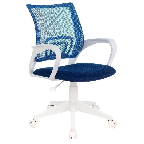 Кресло Бюрократ CH-W695NLT TW-05N TW-10N темно-синий, сетка/ткань, 120 кг, механизм качания