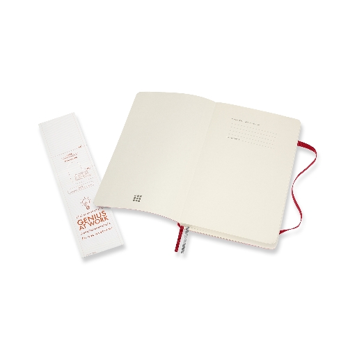 Блокнот Moleskine CLASSIC SOFT EXPENDED QP616EXPF2 Large 130х210 мм, 400 страниц, линейка, мягкая обложка, красный