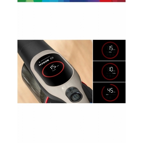 Пылесос вертикальный Bosch BCS931GAC серый, питание от аккумулятора, уборка сухая, пылесборник 0.4 л