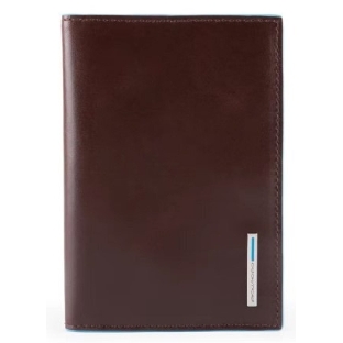 Обложка для паспорта Piquadro Blue Square PP5255B2/MO, коричневый, натур.кожа