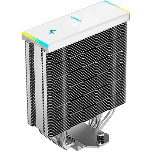 Устройство охлаждения(кулер) Deepcool AK400 Digital SE Wh ARGb Soc-AM5/AM4/1200/1700/1851 белый 4-pin 19-28dB Al+Cu LCD 220W 812gr Ret (R-AK400-WHADMN-GJD)