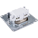 Механизм розетки 1-м СП AtlasDesign без заземл. 16А алюм. SchE ATN000341