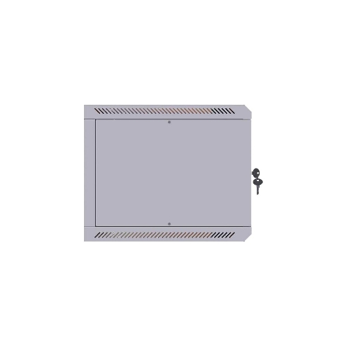 Шкаф коммутационный Suprlan (05-1090) настенный 9U 600x350мм пер.дв.стекл направл.под закл.гайки RAL 7035 285мм 15кг 500мм