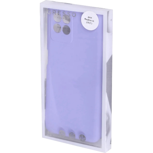 Чехол (клип-кейс) Gresso Smart Slim, для Realme 8i, лавандовый gr17sms319