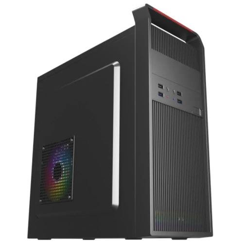 Компьютерный корпус ACD Coffre 102N mATX, черный, 80мм rear FAN, w/o PSU