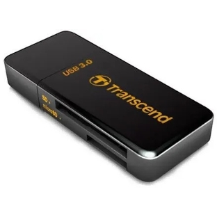 Кард-ридер Transcend RDF5/черный/microSD/microSDHC/microSDXC/SD/USB 3.0/пластик