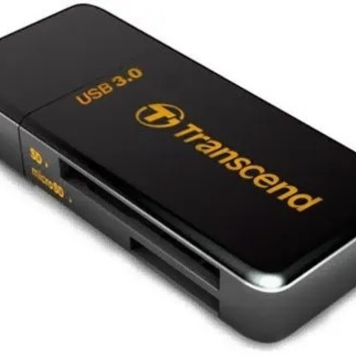 Кард-ридер Transcend RDF5/черный/microSD/microSDHC/microSDXC/SD/USB 3.0/пластик