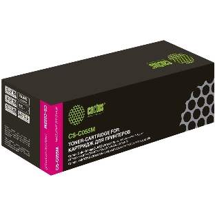 Картридж лазерный Cactus CS-C055M пурпурный (2100 стр.) для Canon LBP663Cdw, LBP664Cx, MF746Cx, MF742Cdw, MF744Cdw