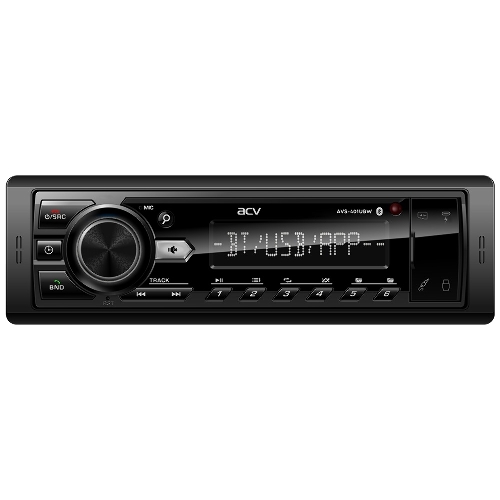 Автомагнитола ACV AVS-401UBW, 1 DIN, Bluetooth, USB Type-A, AUX