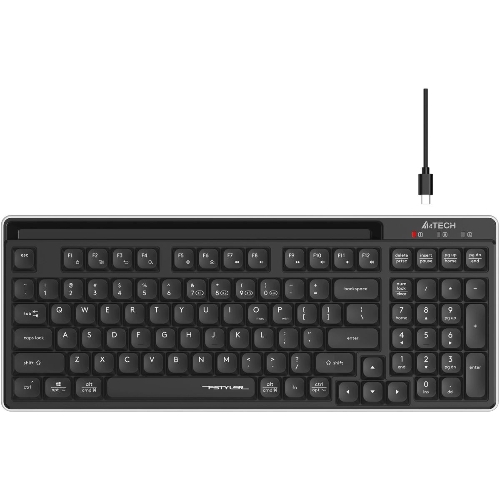 Клавиатура беспроводная A4Tech Fstyler FBX70C, USB, Bluetooth/Радиоканал, черный