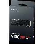 Накопитель SSD 1Tb Samsung 9100 PRO, M.2, PCI-E 5.0 x4, TLC 3D NAND R/W - 14800/13400 Mb/s с радиатором