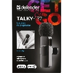 Петличный микрофон Defender Talky-137 wrls, черный, на прищепке, 1шт
